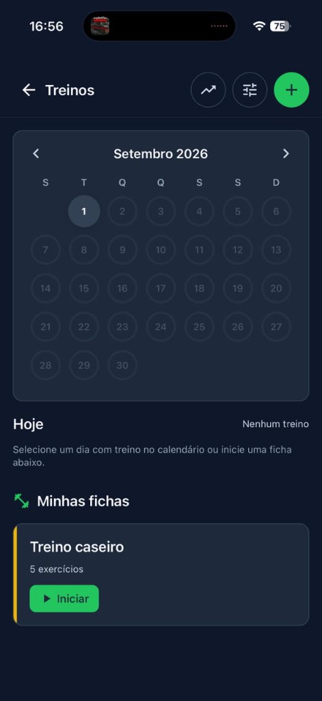 Screenshot do Fitness